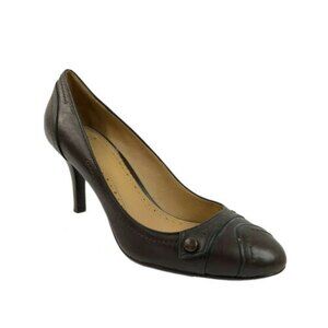 Brooks Brothers Leather Heeled Pumps Career Brown 8.5